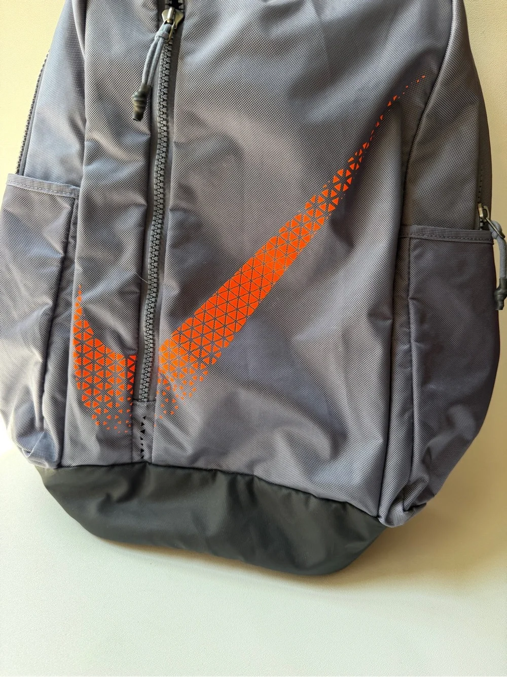 Nike Large Backpack Vapor Power Graphite Hyper Orange Swoosh Accent